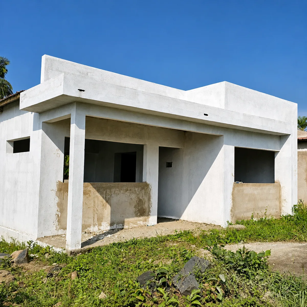 Casa em fase final de constru&ccedil;&atilde;o